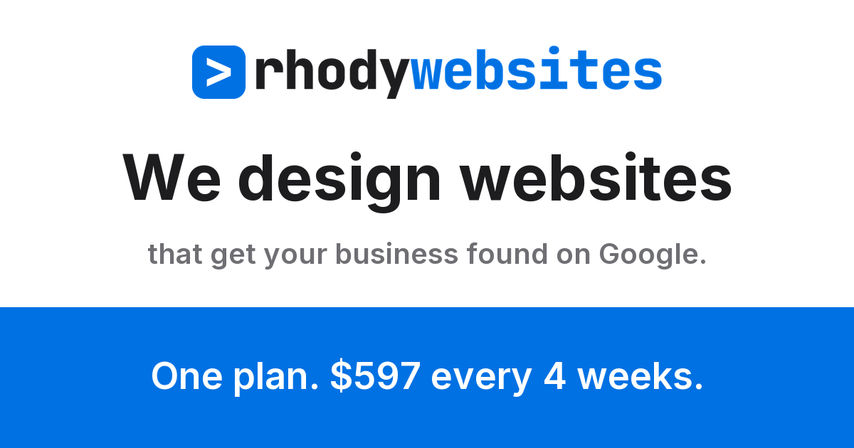 Rhody Websites - websites and Google visibility for Rhode Island businesses